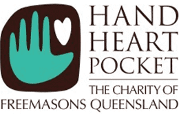 Hand Heart Pocket the Charity of Freemasons Queensland